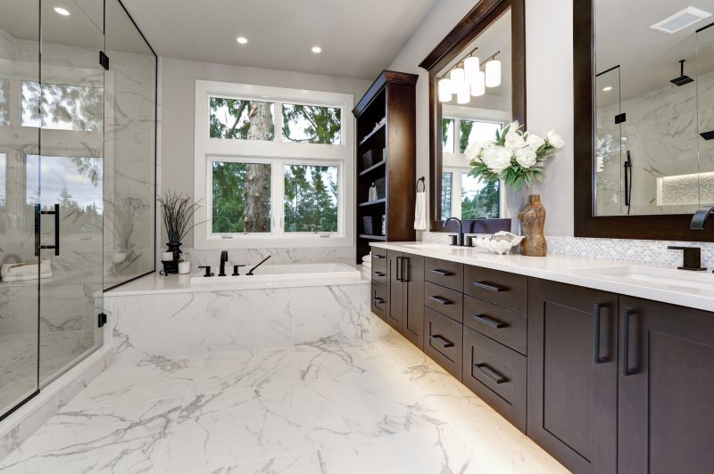 Luxury bathroom with high-end fixtures
